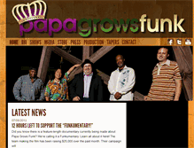 Tablet Screenshot of papagrowsfunk.com